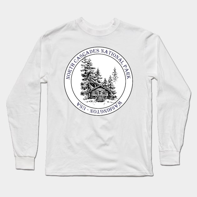 NORTH CASCADES NATIONAL PARK Long Sleeve T-Shirt by CHRONIN